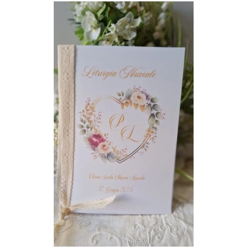 Inviti Lux - Libretto Messa fiori Cuore
