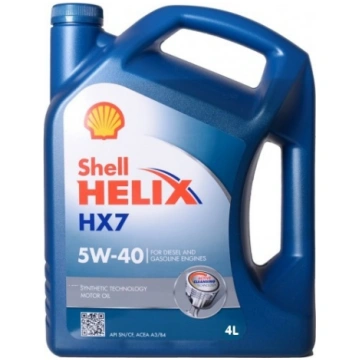Shell Motora eļļa 5W40 HELIX HX7 4L 5W40 HELIX HX7