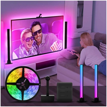 Televizora Fona Aizmugures Apgaismojums Ar Gaismas