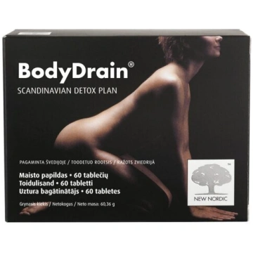Uztura bagātinātājs BodyDrain, 60tab New Nordic