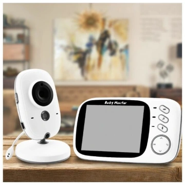 Video aukle 3,2 collas, Baby monitors ar akumulato