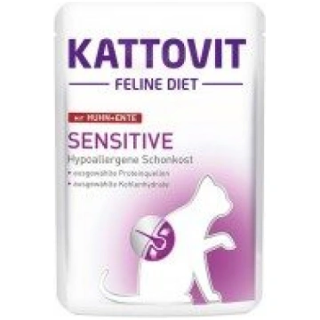 Kattovit Sensitive Chicken & Duck 85g - diētiskā k
