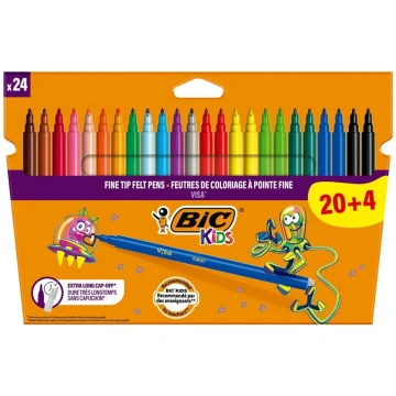 BIC Visa krāsošanas flomāsteri, 24 gabali
