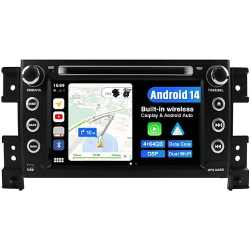 Android 14 Auto radio priekš Suzuki Grand Vitara (