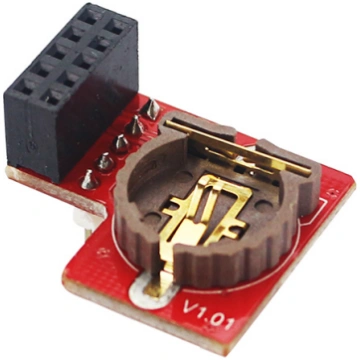 Raspberry Pi RTC modulis DS1307 3.3V/5V sarkans Ra