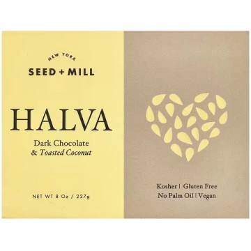 Seed + Mill, Halva, Dark Chocolate & Toasted Cocon