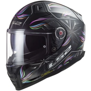 LS2 CASCO FF811 VECTOR II HPFC TROPICAL BLACK WHIT