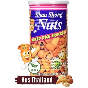 Khao Shong – uzkodu maisījums ar rīsu krekeriem, z