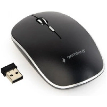 MOUSE USB OPTICAL WRL/BLACK MUSW-4B-01 GEMBIRD