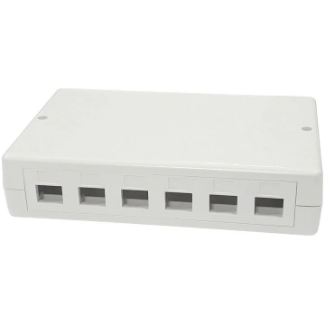 Lanview Surface mount box for 6/12 x RJ45 jack 570