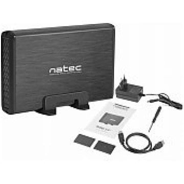 Natec External HDD Enclosure RHINO 3.5" Black NKZ-