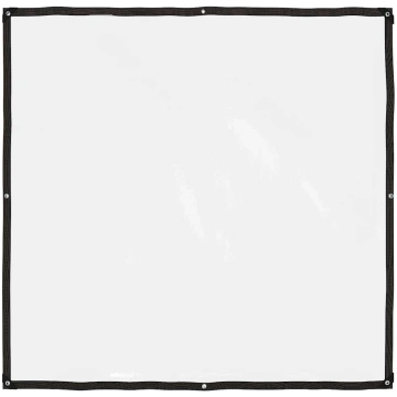Caurspīdīgs brezents ar cilpiņām, 2x2 m, polietilē
