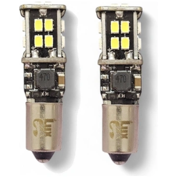 Coppia BAX9S H6W H21W Led 24 Smd 4014 Super Canbus