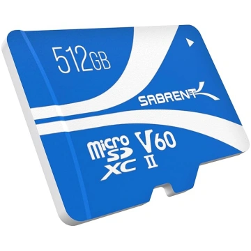 SABRENT Micro SD karte 512GB V60 Rocket, microSDXC