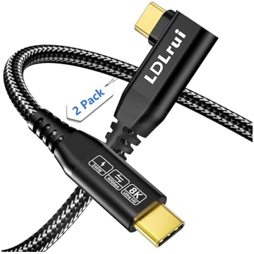 8K/4K USB C uz USB C monitora kabelis, taisnā leņķ