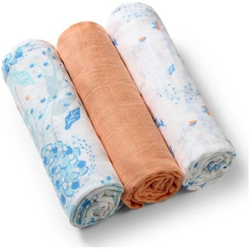 BabyOno 348/09 PIELUSZKI MUSLINOWE POMARANCZOWA 3S