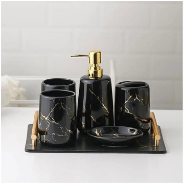 Seifenspender Ceramic Bathroom Accessoires Set kom