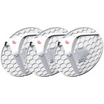 MikroTik LHG 5 3 gab. komplekts – augstas pastipri