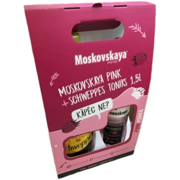 Moskovskaya Pink + Schweppes Tonic Water 1.5L