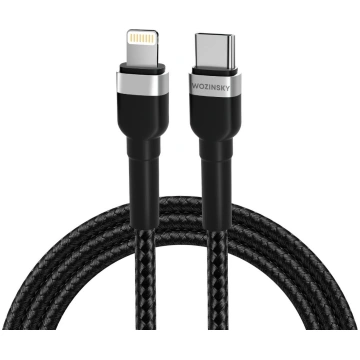 Kabel USB Wozinsky USB-C - Lightning 2 m Czarny (5