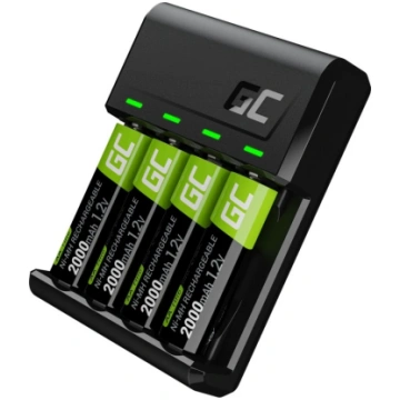 Lādētājs Green Cell GC VitalCharger ar 4× AA 2000m
