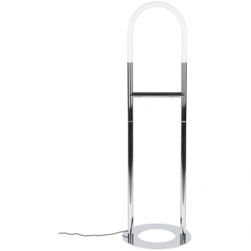 Sudraba krāsas LED stāvlampa ar regulējamu spilgtu