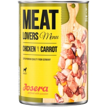 Josera Meat Lovers Menu Chicken & Carrot konservi 