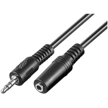 Cable; Jack 3.5mm 3pin plug,Jack 3.5mm socket; 3m 