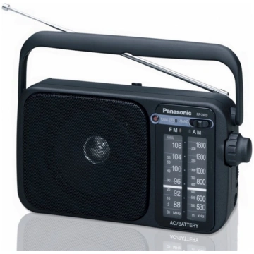 Panasonic portatīvais radio, melns