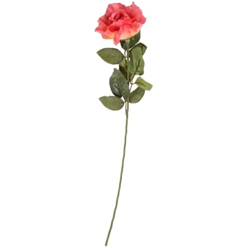 Mākslīgie ziedi, roze, rozā krās., 60 cm