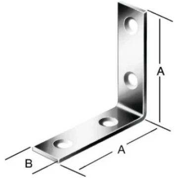 Leņķis krēsla 25x15mm brūna