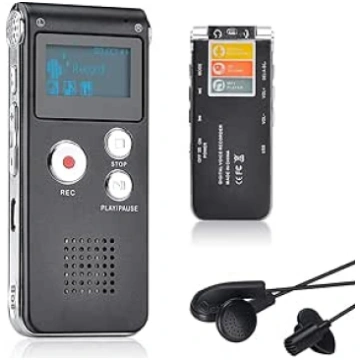 Lychee 8 GB LCD ekrāns Digitālais diktofons Balss 