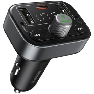 Baseus S-09 Auto FM Raidītājs Bluetooth 5.3 / 2x U