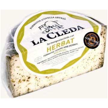 Herbat artisan soft sheep?s cheese with aromatic h