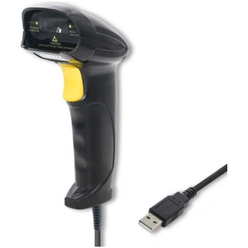 Qoltec 50876 Laser scanner 1D | USB | Black