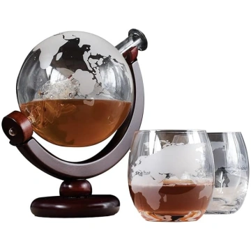 InGenious Globe dekantera karafe ar glāzēm Dāvana 