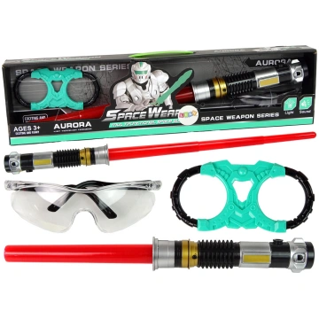 Space Toys Lightsaber Safety Glasses Sound Lean To