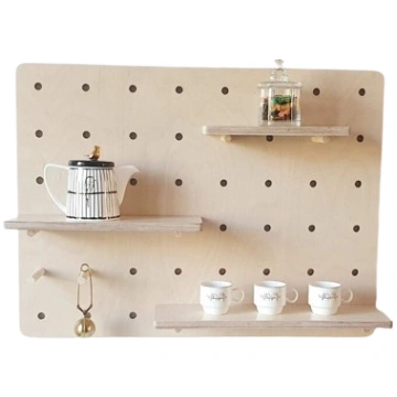 DOMINIESTE Pegboard sienas plaukts ar modulāriem p