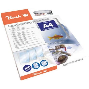 Peach Laminating film A4 100mic PP500-02 (glossy, 
