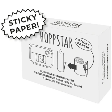 3 Rotoli Refill Carta Termica Adesiva Hoppstar Art