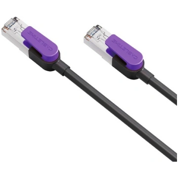 Cat8 S/STP kabelis, 8 m, melns Cabletime