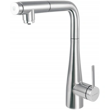 Kitchen faucet with water filter connection with p