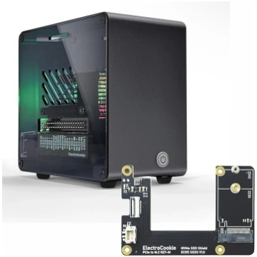 ElectroCookie Raspberry Pi 5 korpuss, alumīnija mi