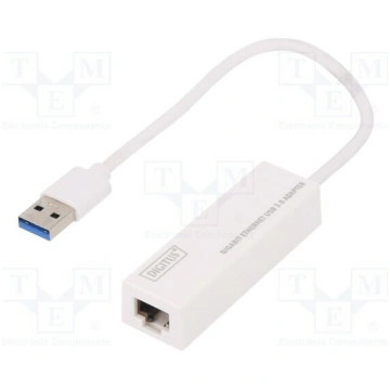 USB to Ethernet adapter; RJ45 socket,USB A plug; U