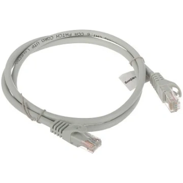 Lanberg RJ45/6/1.0-GREY Cat6 Ethernet Patch Cable 