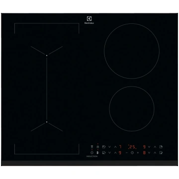 Electrolux indukcijas plīts virsma, iebūv., melna 