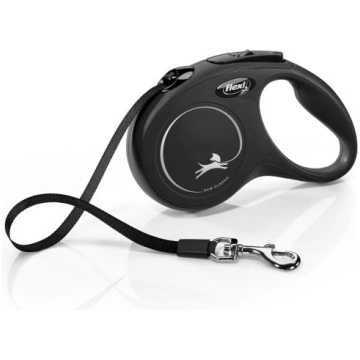 Flexi New CLASSIC 5 m Black Dog Retractable lead F