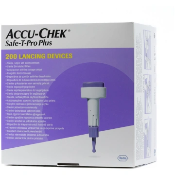 Accu-Chek Safe-T-Pro Plus autolancetes, 200gab