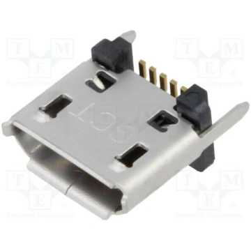 Connector: USB B micro; socket; SMT; PIN: 5; verti