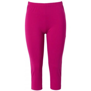Ulla Popken Basic Stretch Knit Capris Purple - Ull